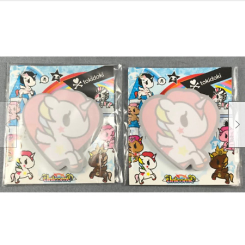 2 Pkg Tokidoki Unicorno Sticky Notes Unused - Picture 1 of 4